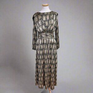 Antik Batik black and metallic dress, size M, NEW WITH TAGS!
